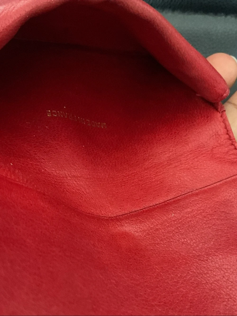 Chanel Quilted Red Leather Card Holder